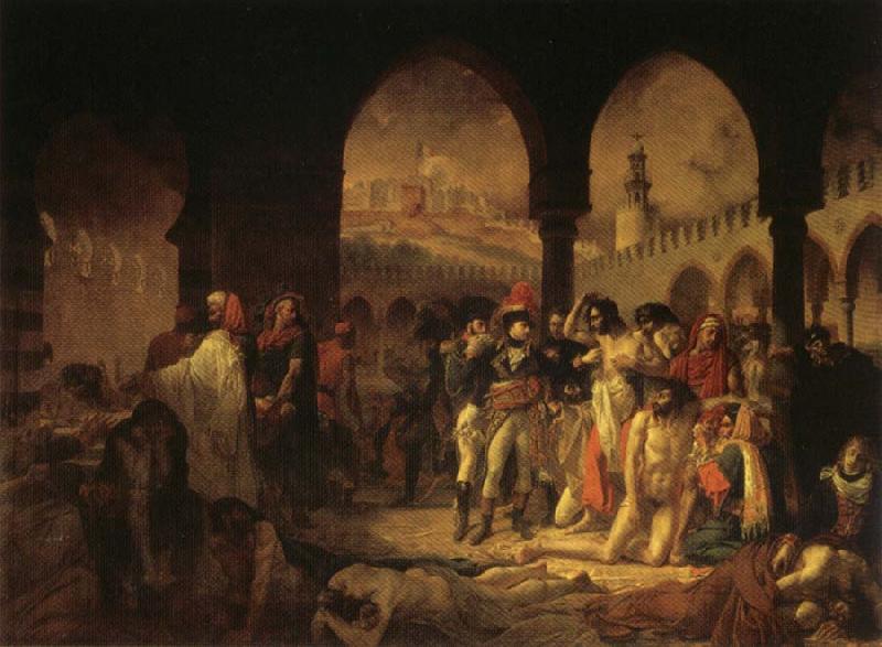 Baron Antoine-Jean Gros Napoleon Visiting the Plague Vicims at jaffa,March 11.1799 oil painting image